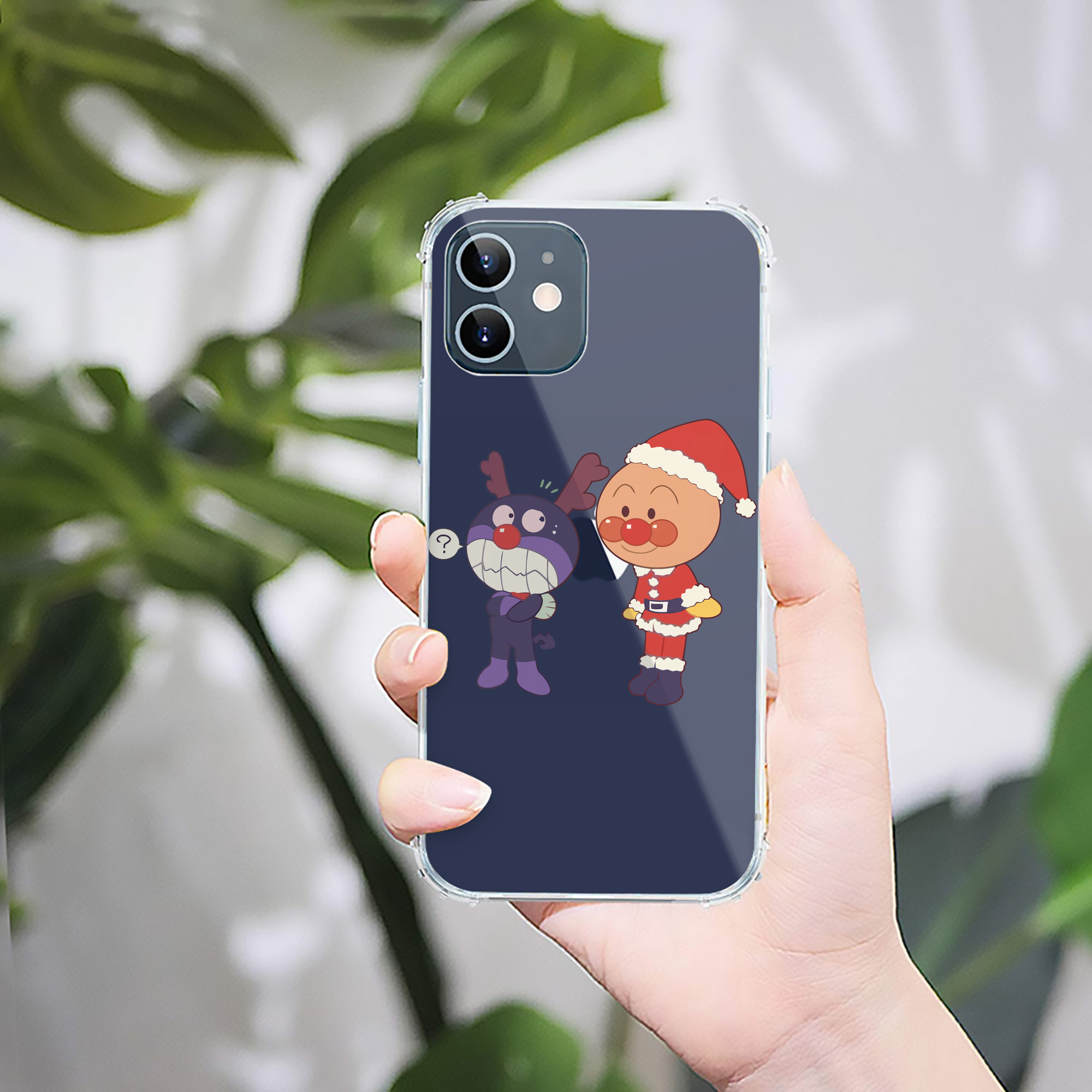 （画像用） アンパンマン Anpanman 【iPhone 12シリーズ対応】透明スマホケース（クリアソフトケース）
